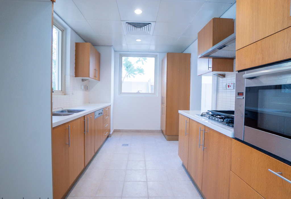 Upgraded 3 bedroom villa for sale in Al Raha Gardens (Hemaim Community)
