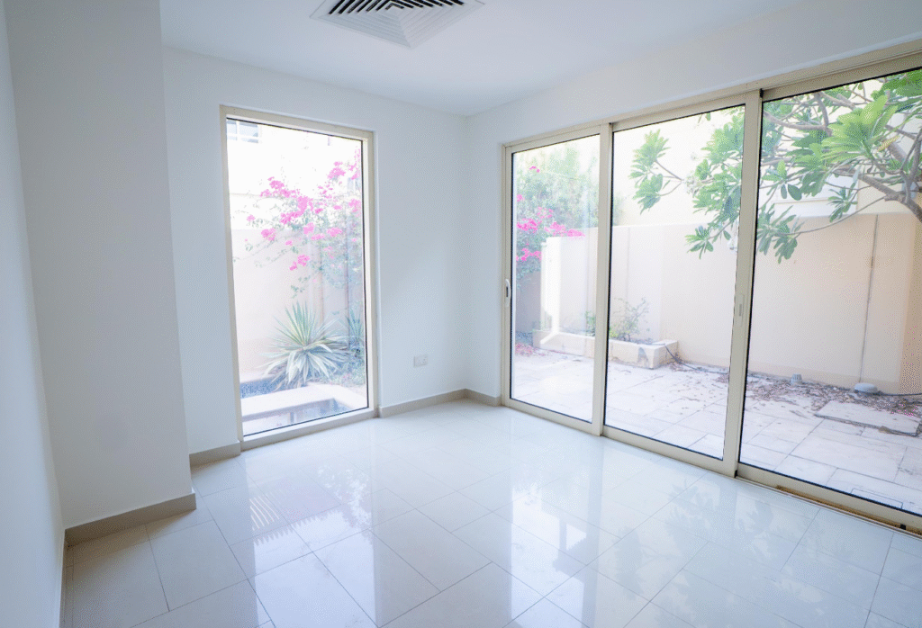Upgraded 3 bedroom villa for sale in Al Raha Gardens (Hemaim Community)