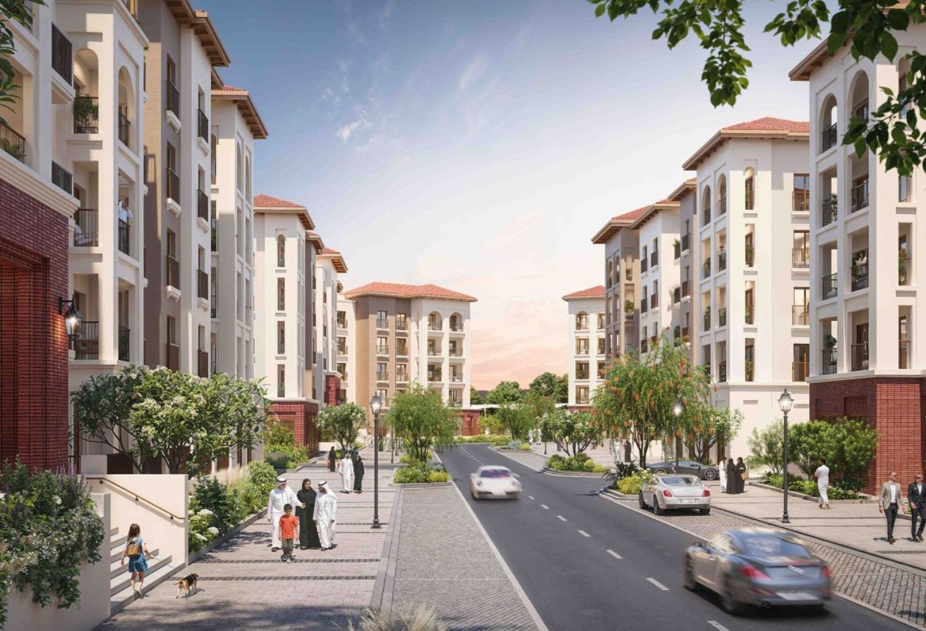 Studio apartment for sale in Bloom Living Granada Zayed City Abu Dhabi with balcony, garden and pool views, modern design, and high RO