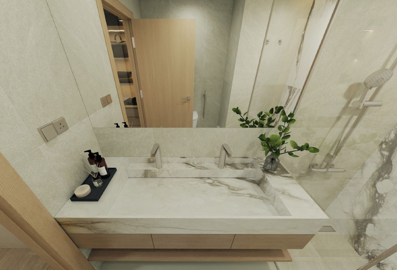 Modern 1BR apartment for sale in The Beach House Fahid Island Abu Dhabi, partial sea view, boutique design, and strong ROI potential