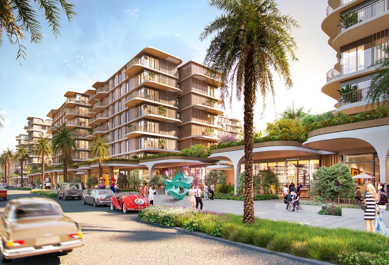 Modern 1BR apartment for sale in The Beach House Fahid Island Abu Dhabi, partial sea view, boutique design, and strong ROI potential
