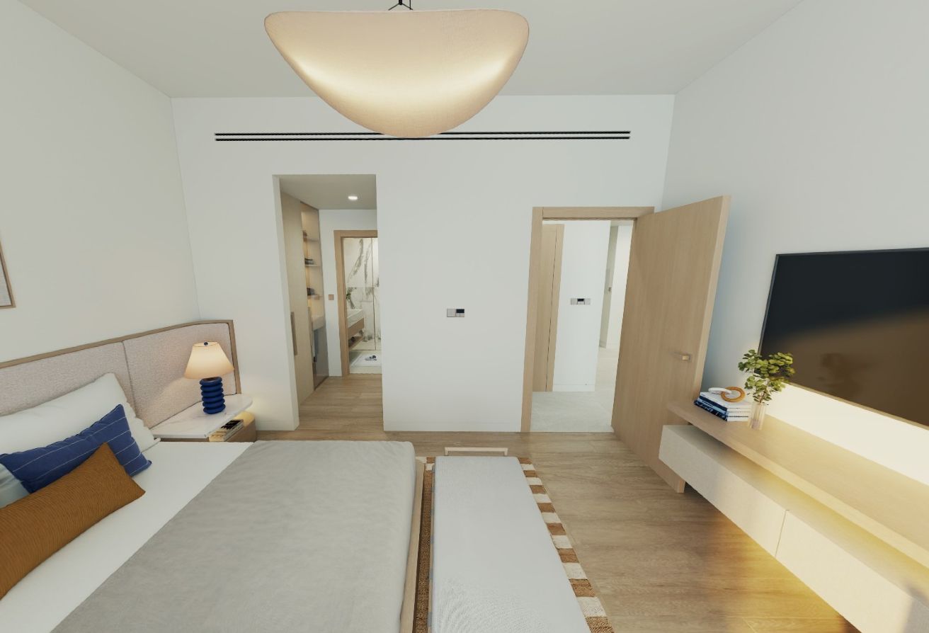 Modern 1BR apartment for sale in The Beach House Fahid Island Abu Dhabi, partial sea view, boutique design, and strong ROI potential
