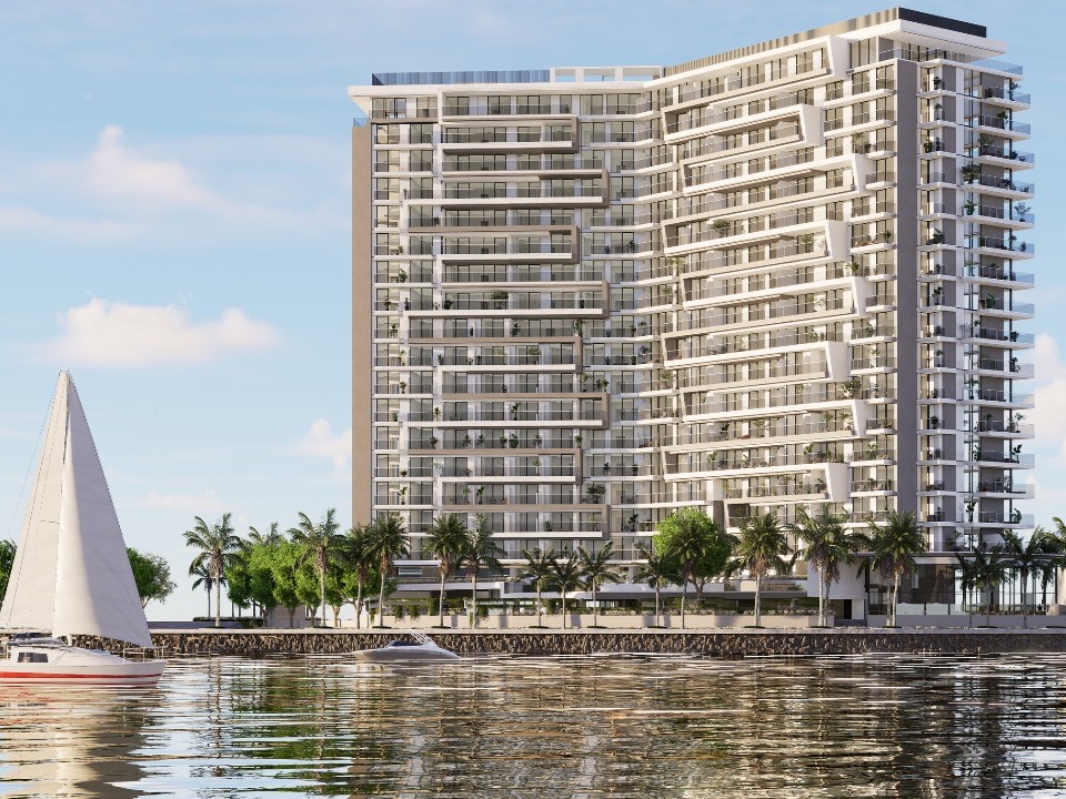 Modern 1-bedroom apartment for sale in Icon Tower Yas Island Abu Dhabi with balcony, water views, and premium community amenities