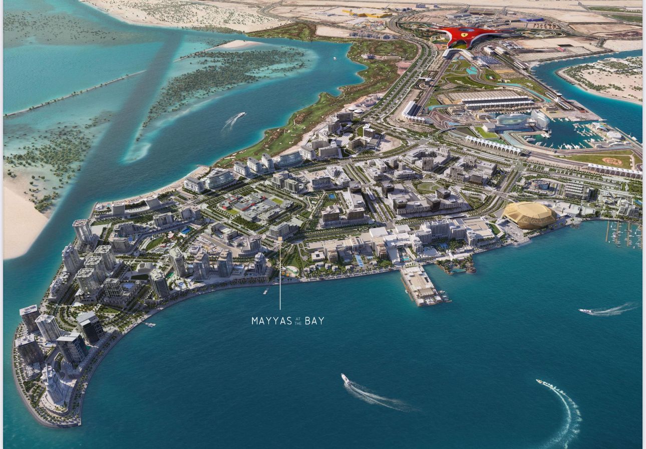 1-bedroom apartment for sale in Mayyas at the Bay Yas Bay Abu Dhabi with terrace, park views, modern design, and prime location