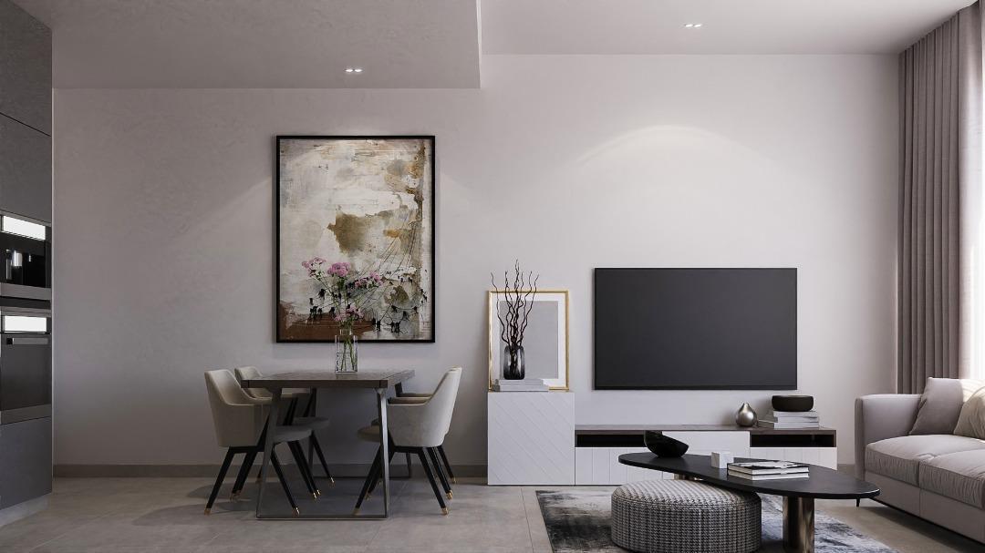 1-bedroom apartment for sale in Mayyas at the Bay Yas Bay Abu Dhabi with terrace, park views, modern design, and prime location