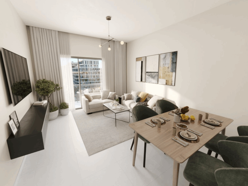 Affordable 2-bedroom apartment Reeman Living 2A Al Shamkha Abu Dhabi with balcony, modern design, and 50% already paid