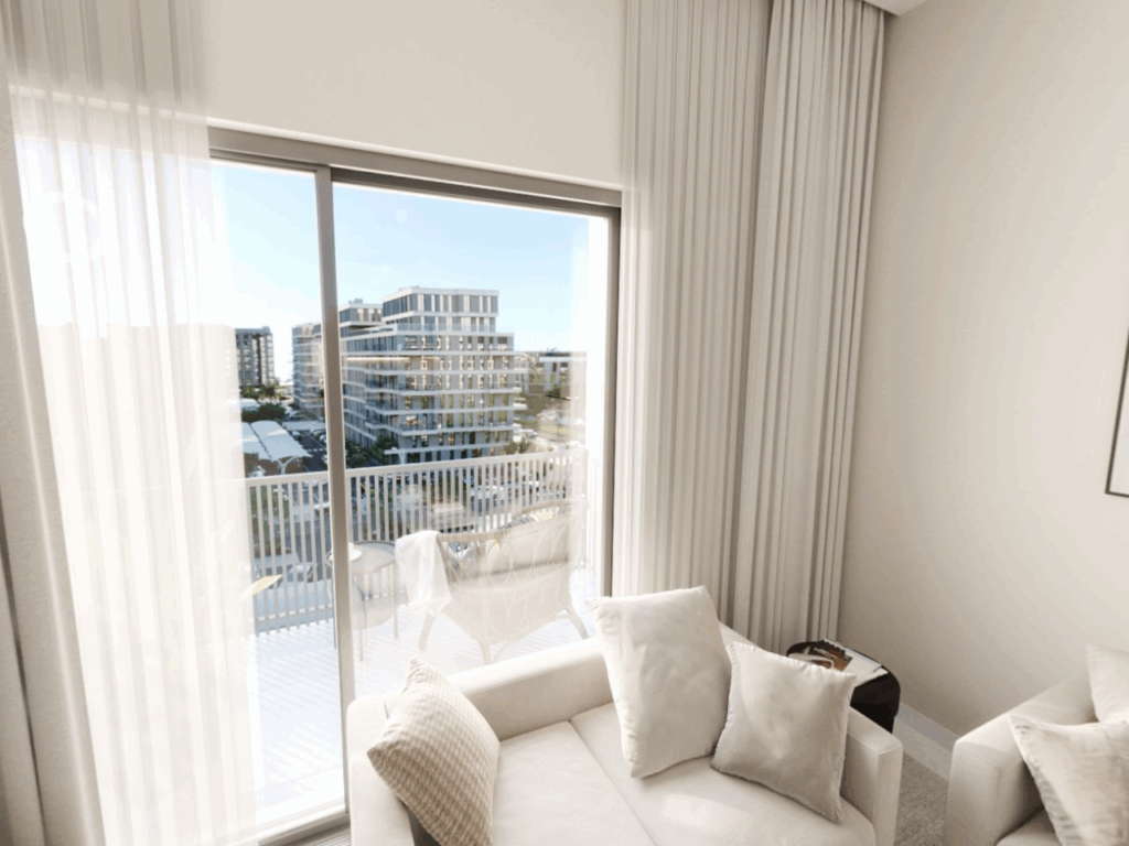 Affordable 2-bedroom apartment Reeman Living 2A Al Shamkha Abu Dhabi with balcony, modern design, and 50% already paid