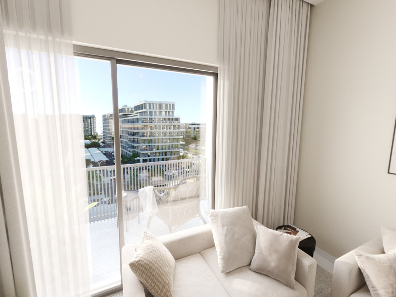 Affordable 2-bedroom apartment Reeman Living 2A Al Shamkha Abu Dhabi with balcony, modern design, and 50% already paid