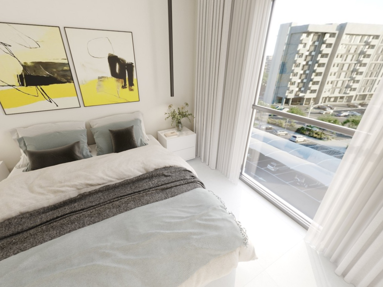 Affordable 2-bedroom apartment Reeman Living 2A Al Shamkha Abu Dhabi with balcony, modern design, and 50% already paid