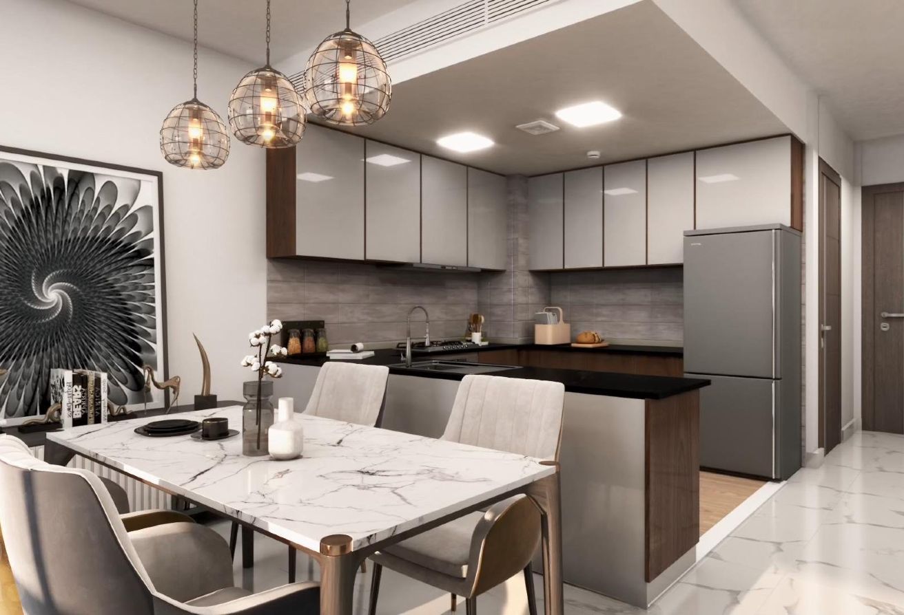 Resale furnished 2 bedroom apartment with balcony Reportage Plaza 2 Masdar City Abu Dhabi