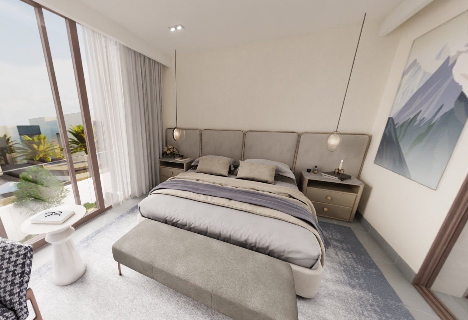 5-bedroom corner villa for sale in Al Sidr Saadiyat Lagoons Abu Dhabi, double row, Q1 2026 handover, with maid and driver rooms and landscaped garden