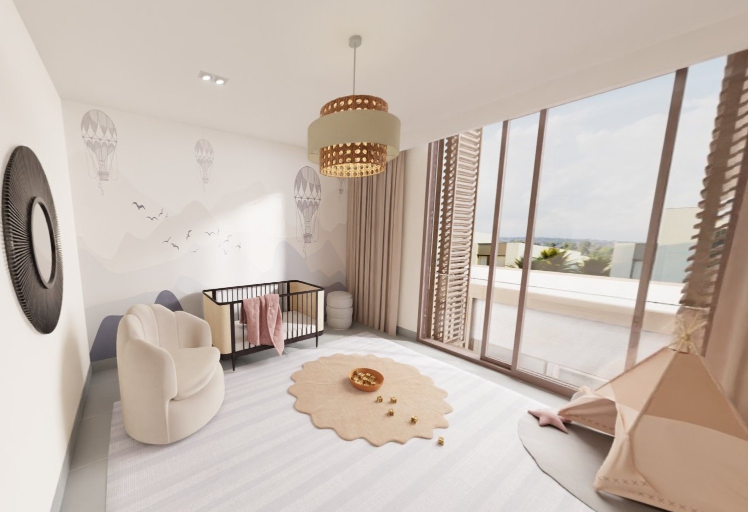 5-bedroom corner villa for sale in Al Sidr Saadiyat Lagoons Abu Dhabi, double row, Q1 2026 handover, with maid and driver rooms and landscaped garden