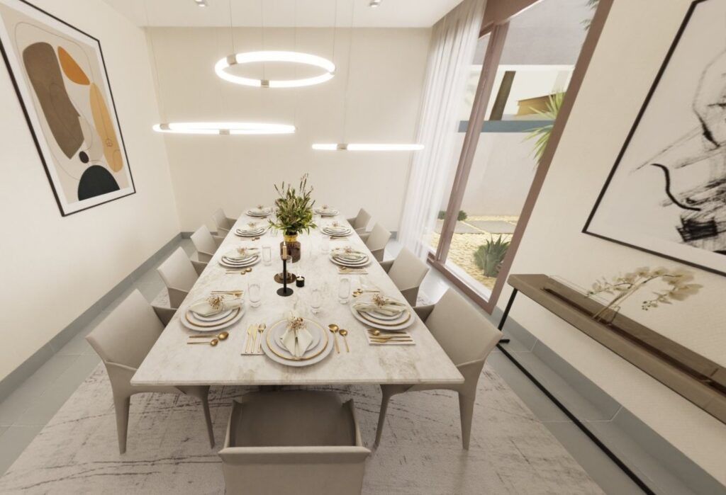 5-bedroom corner villa for sale in Al Sidr Saadiyat Lagoons Abu Dhabi, double row, Q1 2026 handover, with maid and driver rooms and landscaped garden