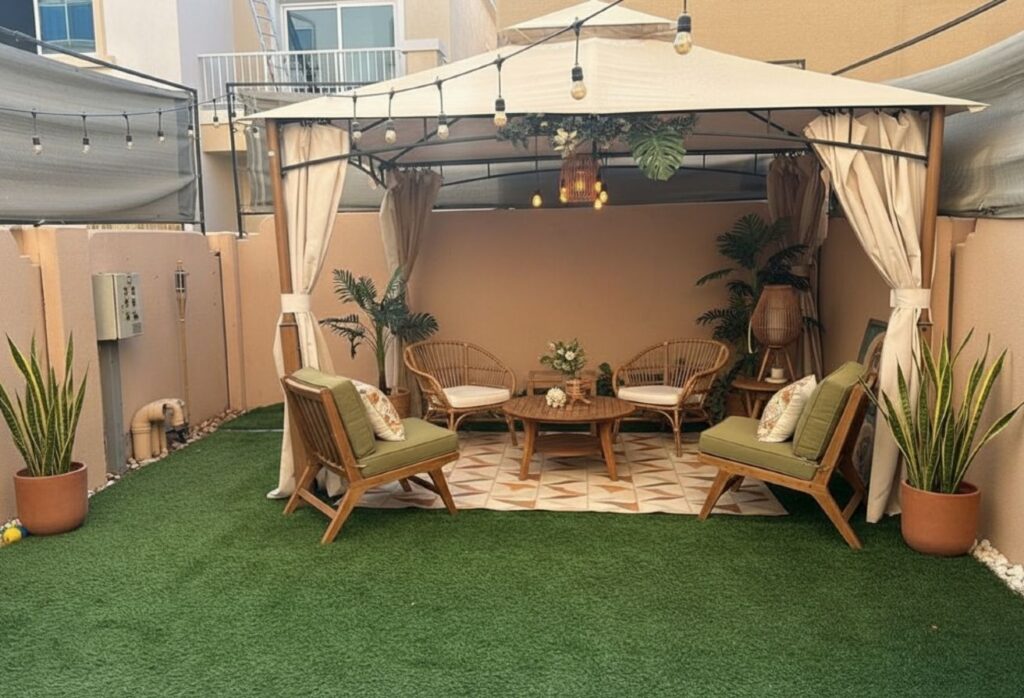 3-bedroom Mediterranean Style villa for sale in Al Reef Villas Abu Dhabi – family home with private garden and terrace
