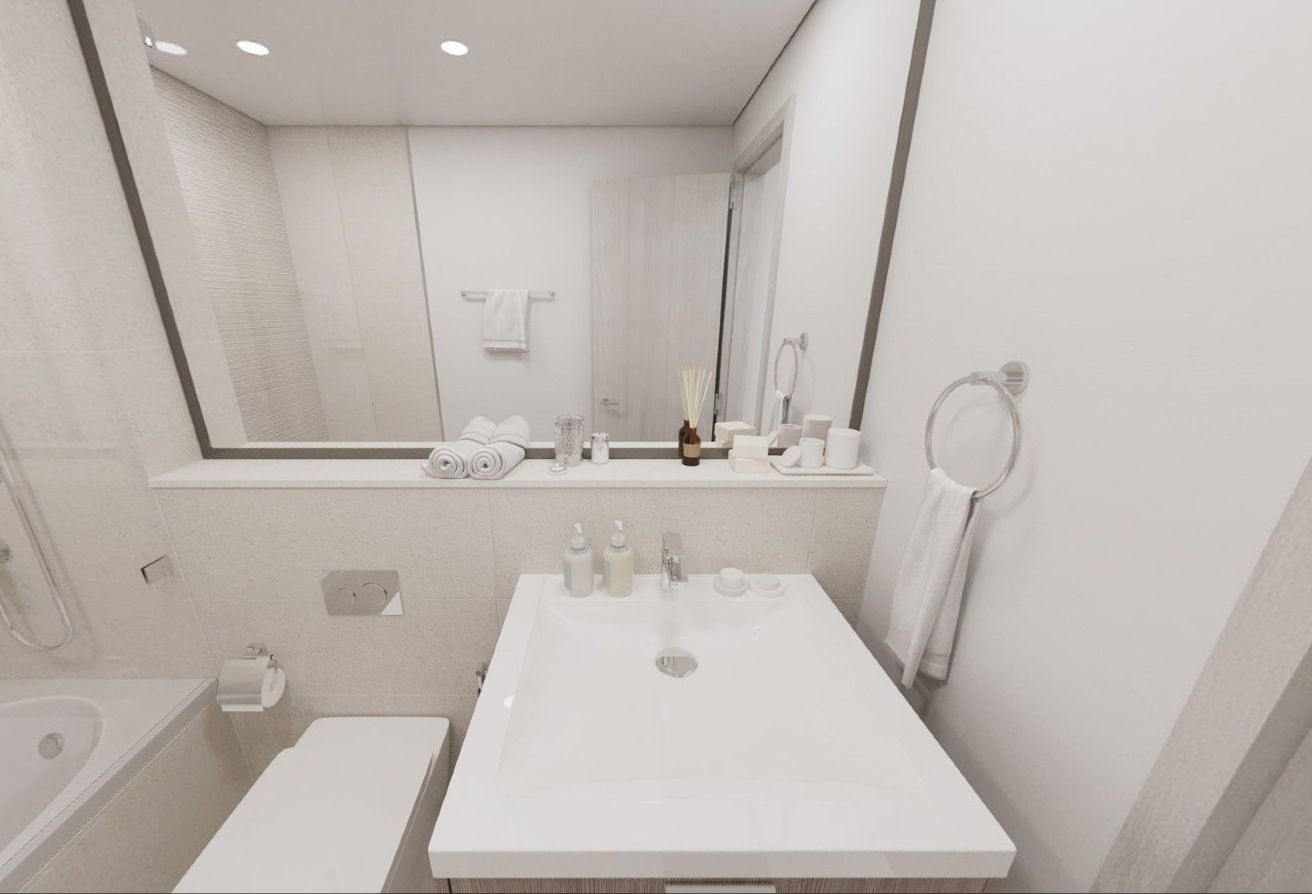 2-bedroom furnished apartment for sale in Views B, Yas Golf Collection, Yas Island Abu Dhabi – golf, pool, and sea views