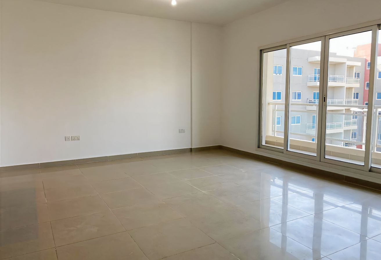 Affordable 1-bedroom apartment Tower 30 Al Reef Downtown Abu Dhabi.