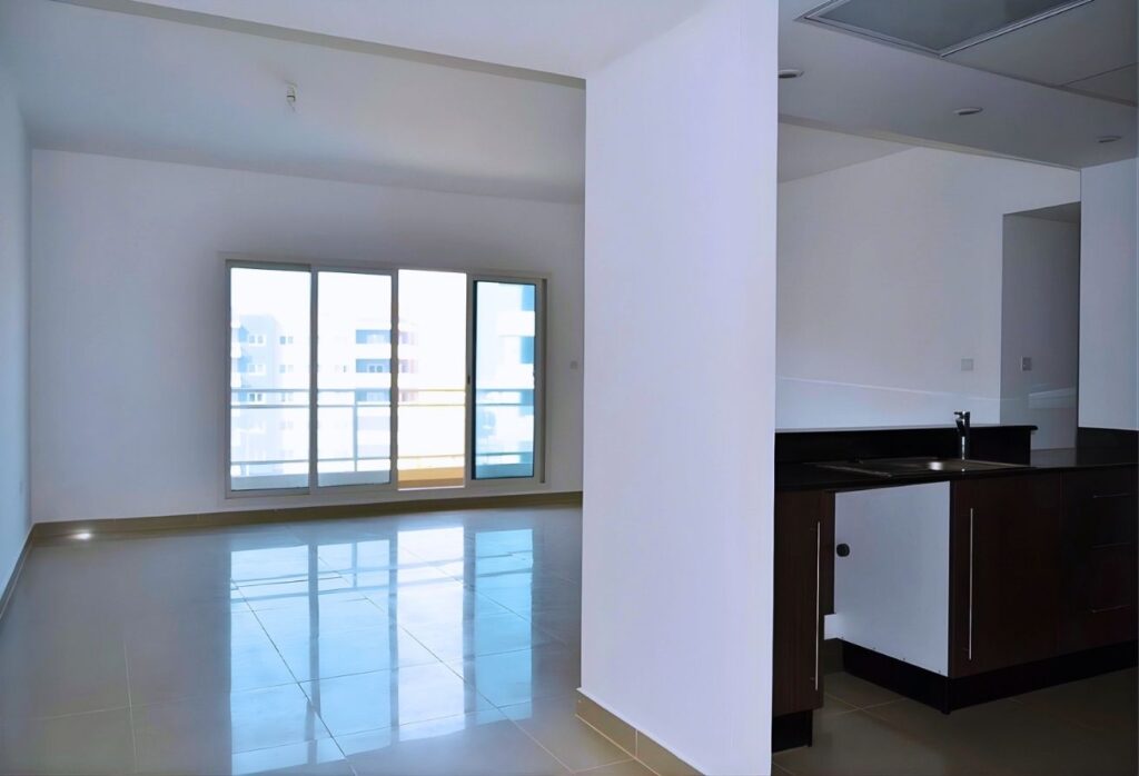 Affordable 2-bedroom rented apartment Al Reef Downtown Abu Dhabi.