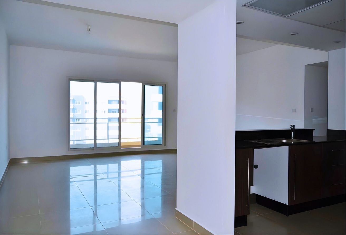 Affordable 2-bedroom rented apartment Al Reef Downtown Abu Dhabi.