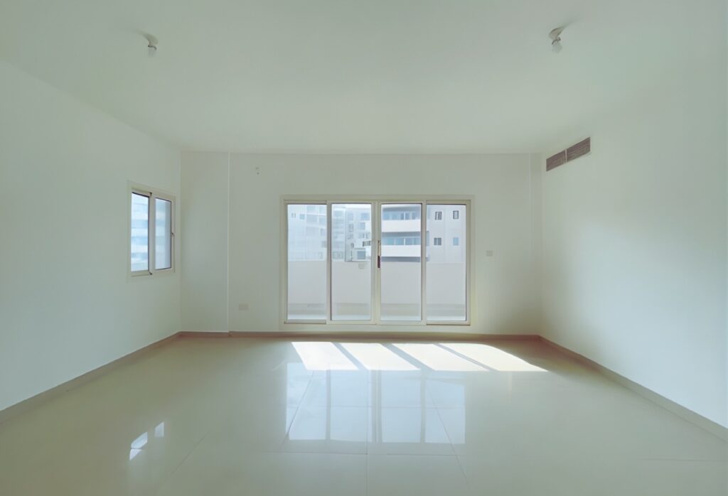 3-bedroom apartment for sale in Tower 18 Al Reef Downtown Abu Dhabi – modern family home with maid’s room and balcony