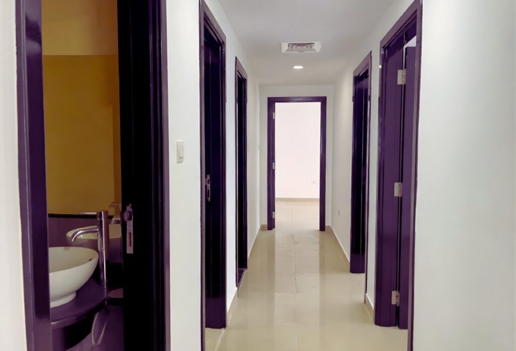 3-bedroom apartment for sale in Tower 18 Al Reef Downtown Abu Dhabi – modern family home with maid’s room and balcony