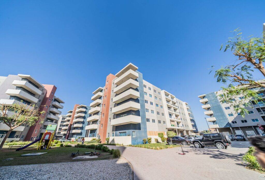 1-bedroom apartment with balcony Tower 29 Al Reef Downtown Abu Dhabi.