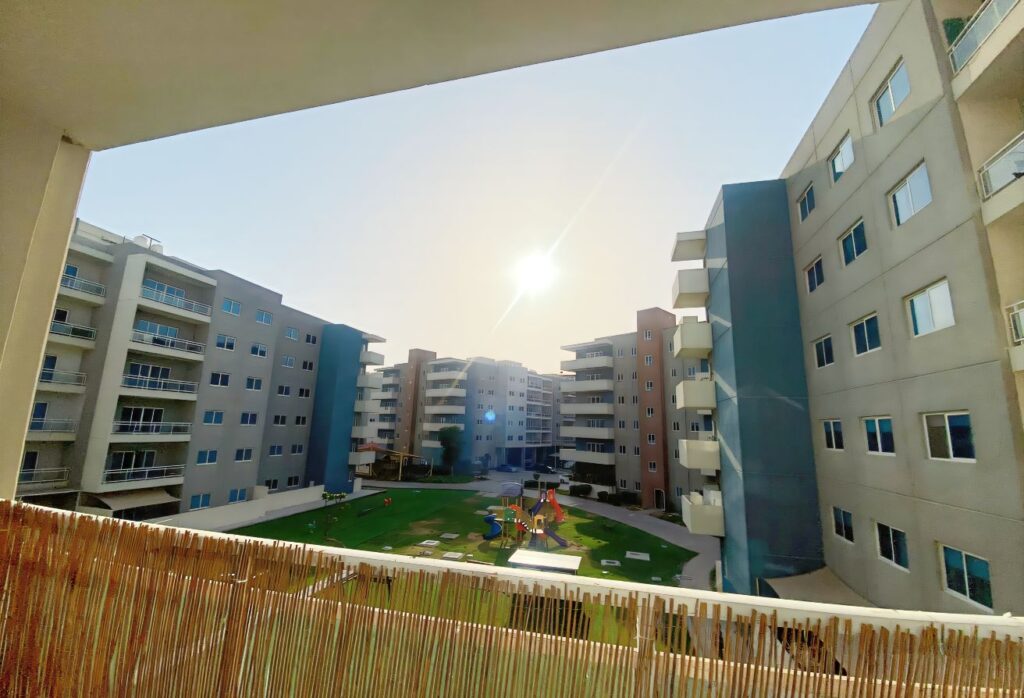 1-bedroom apartment with balcony Tower 29 Al Reef Downtown Abu Dhabi.
