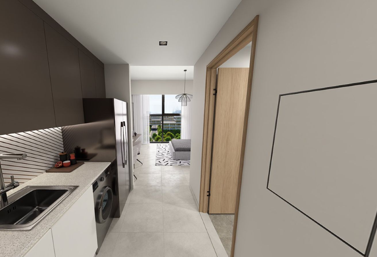 Modern studio apartment in Manarat Living Saadiyat Cultural District Abu Dhabi.