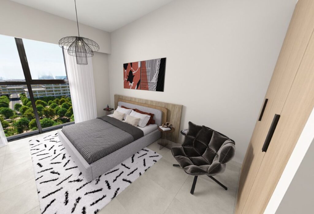 Modern studio apartment in Manarat Living Saadiyat Cultural District Abu Dhabi.