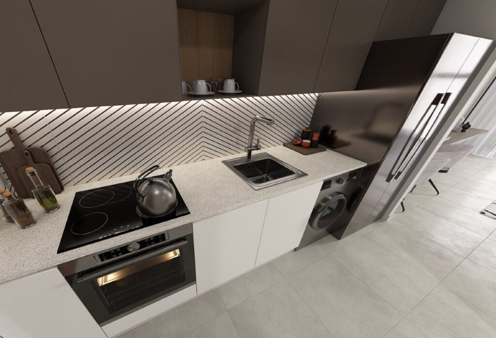 Modern studio apartment in Manarat Living Saadiyat Cultural District Abu Dhabi.