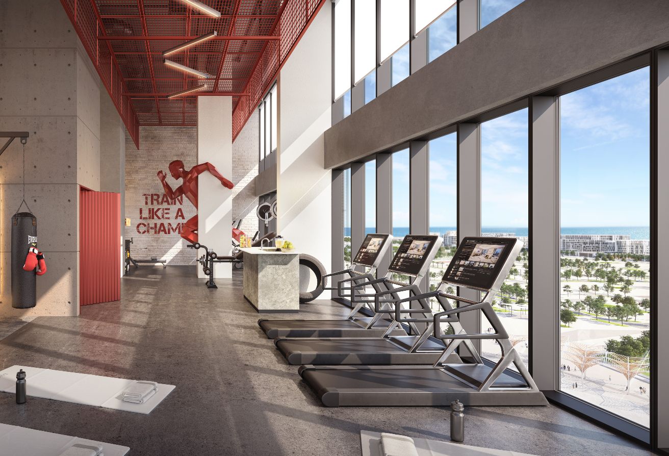 Modern studio apartment in Manarat Living Saadiyat Cultural District Abu Dhabi.