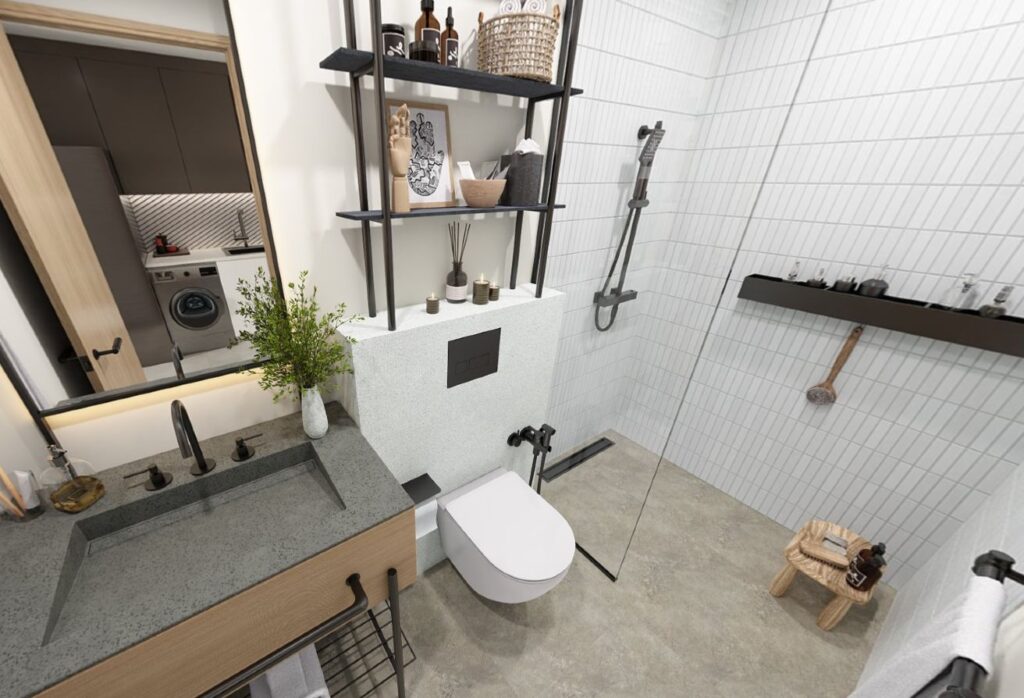 Modern studio apartment in Manarat Living Saadiyat Cultural District Abu Dhabi.