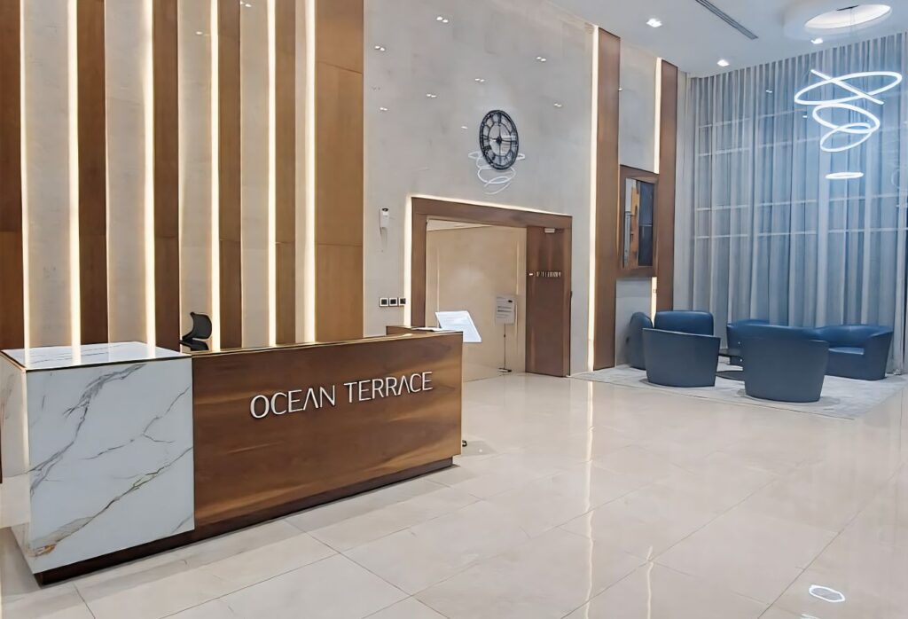 Sea view 2 bedroom corner apartment in Ocean Terrace Marina Square Abu Dhabi.