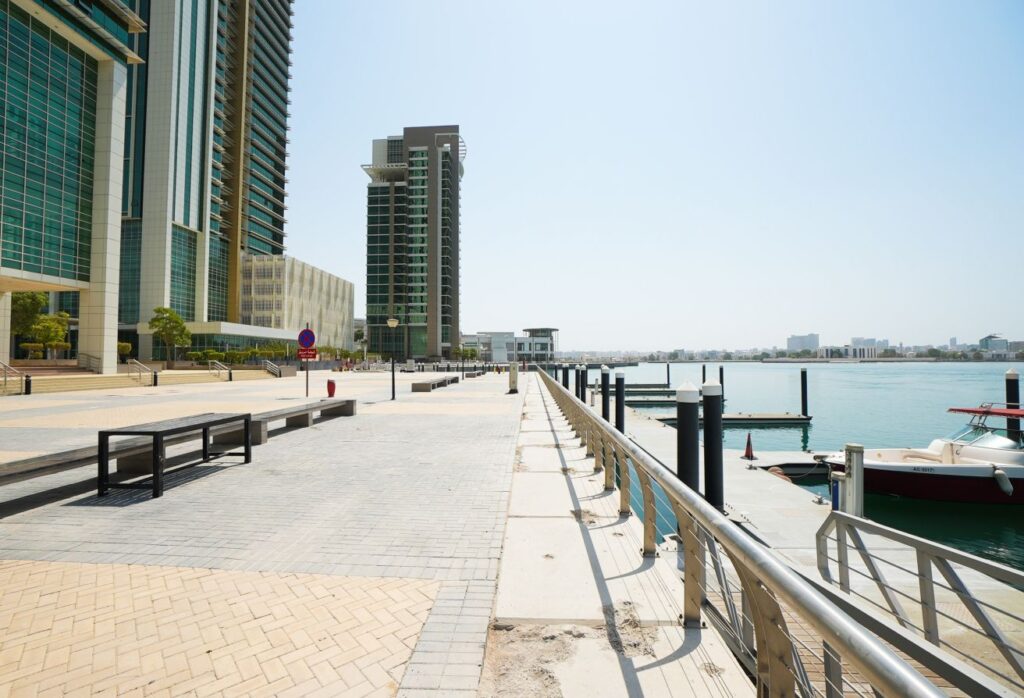 Sea view 2 bedroom corner apartment in Ocean Terrace Marina Square Abu Dhabi.