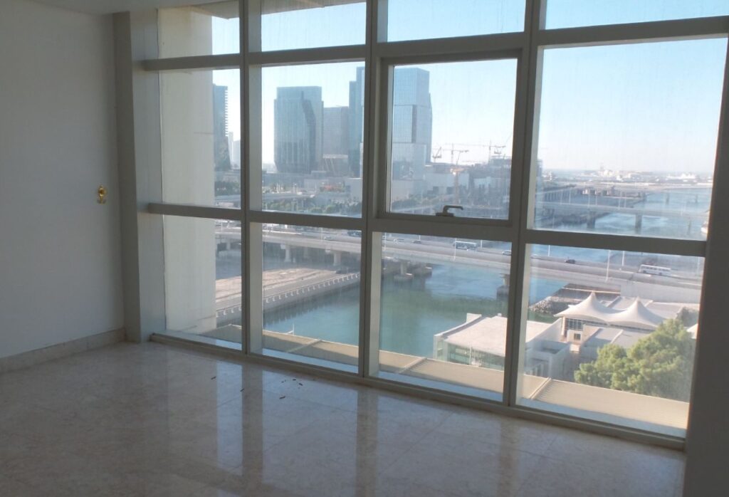 Sea view 2 bedroom corner apartment in Ocean Terrace Marina Square Abu Dhabi.