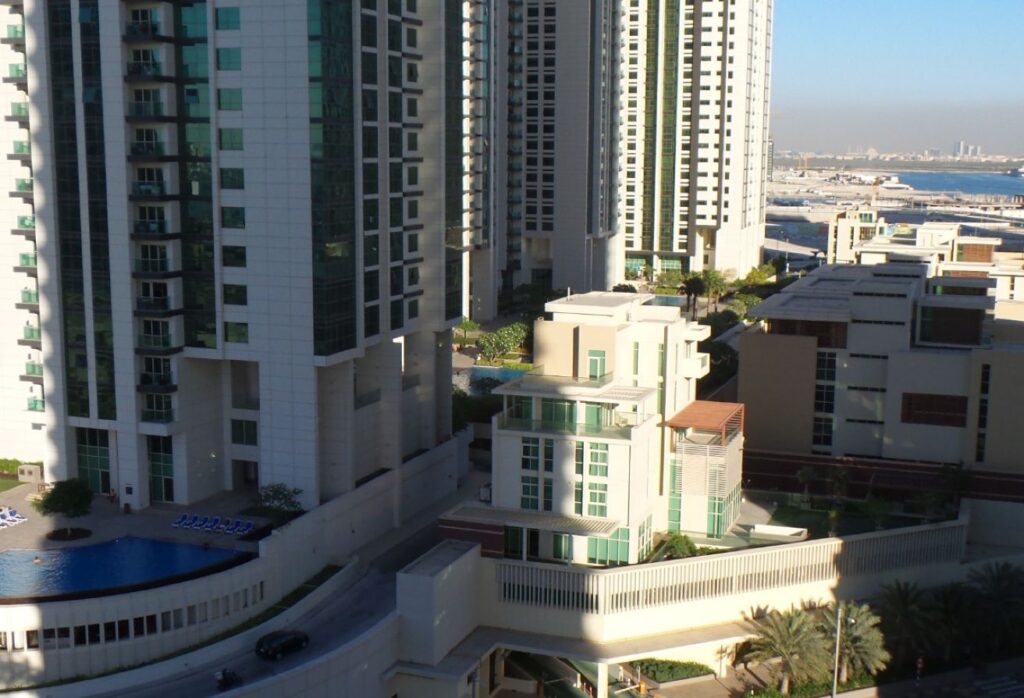 Sea view 2 bedroom corner apartment in Ocean Terrace Marina Square Abu Dhabi.