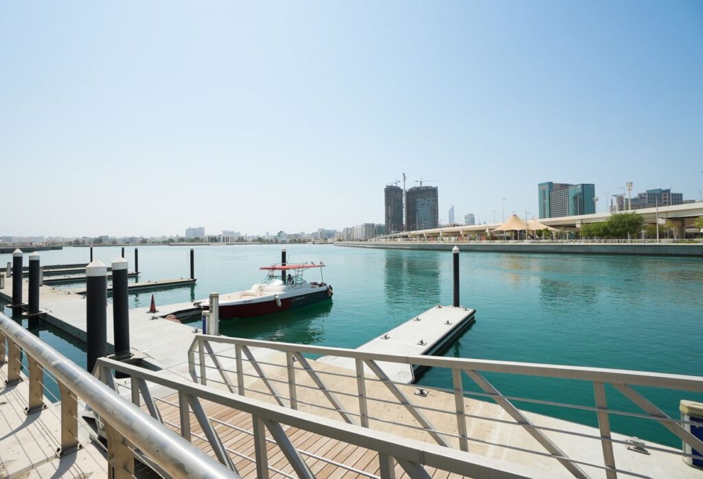 Sea view 2 bedroom corner apartment in Ocean Terrace Marina Square Abu Dhabi.