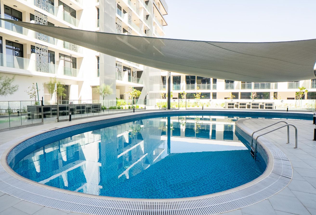 Fully furnished studio apartment in The Gate Masdar City Abu Dhabi.