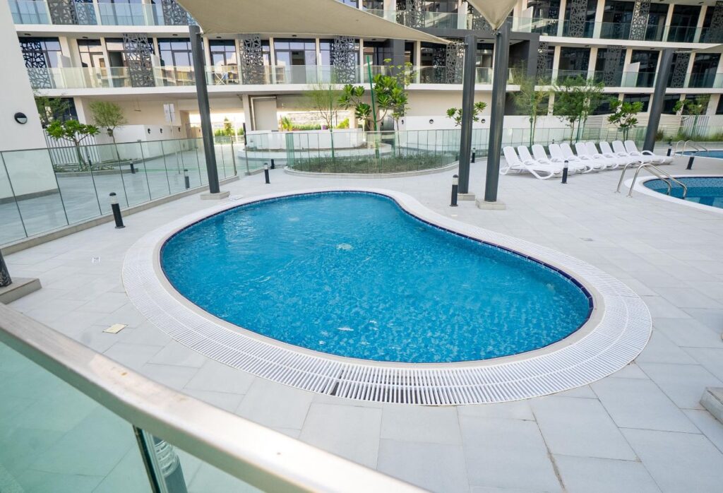 Fully furnished studio apartment in The Gate Masdar City Abu Dhabi.