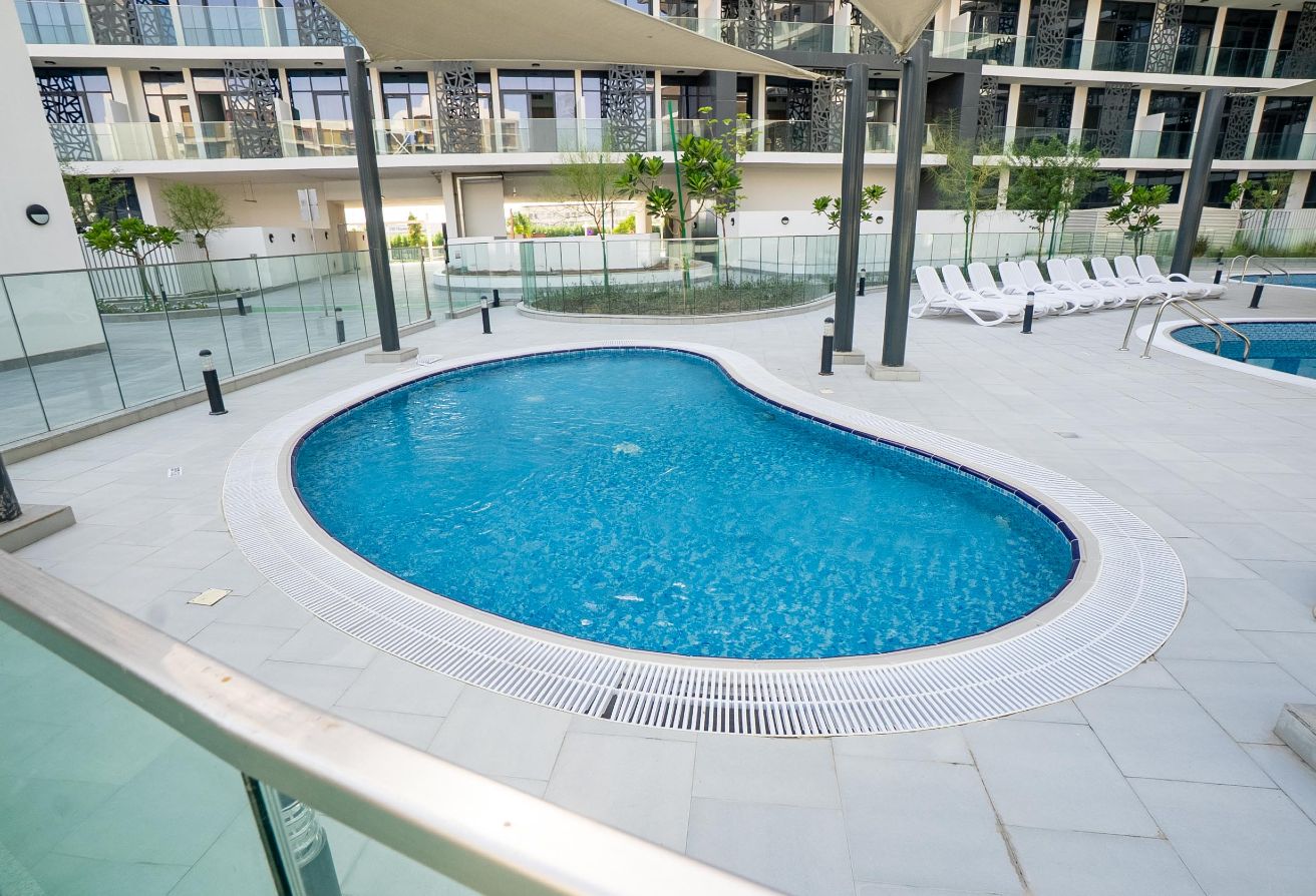 Fully furnished studio apartment in The Gate Masdar City Abu Dhabi.