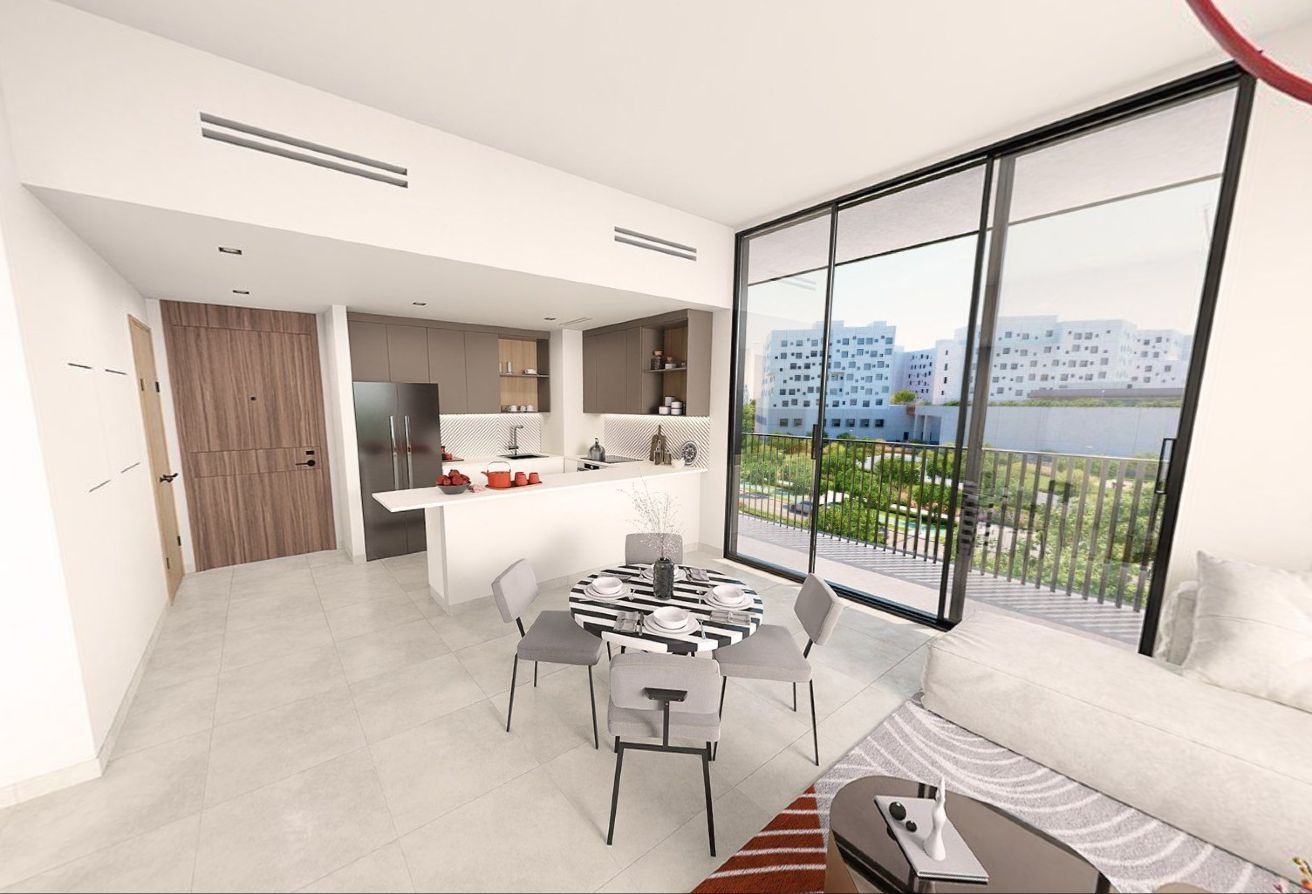 Corner 1-bedroom apartment with pool view in Nouran Living Saadiyat Island.
