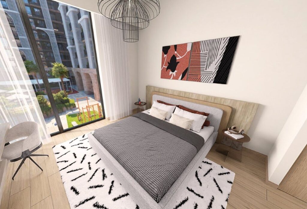 Corner 1-bedroom apartment with pool view in Nouran Living Saadiyat Island.