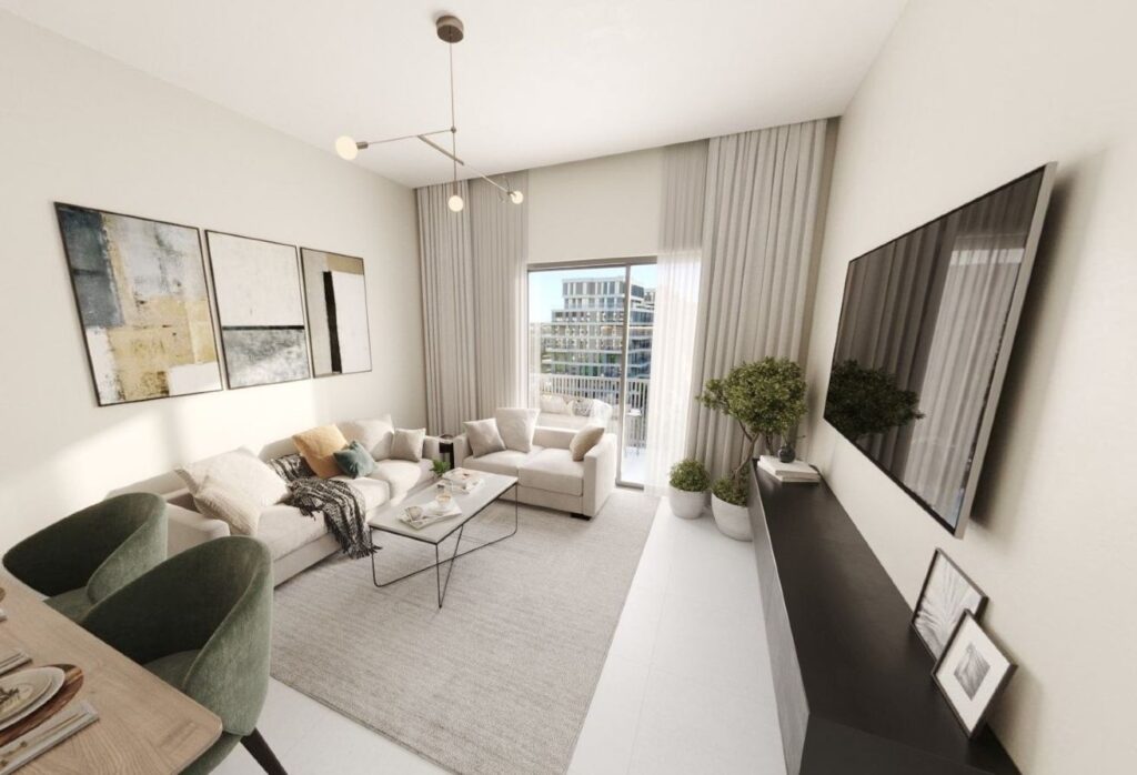 Affordable 2-bedroom Aldar apartment Reeman Living II Al Shamkha Abu Dhabi.