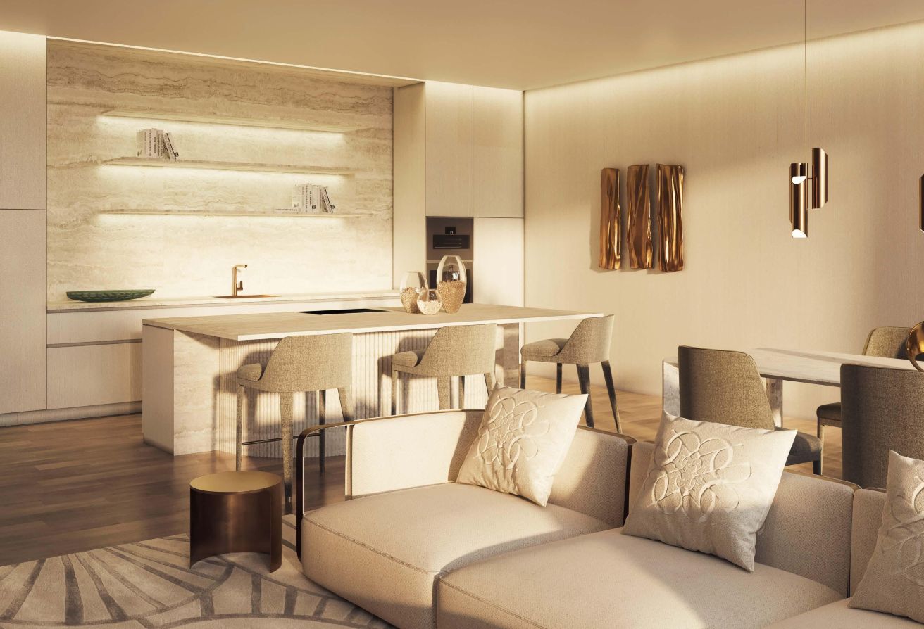 Designer 2-bedroom branded residence in Stellar by Elie Saab Yas Island Abu Dhabi.