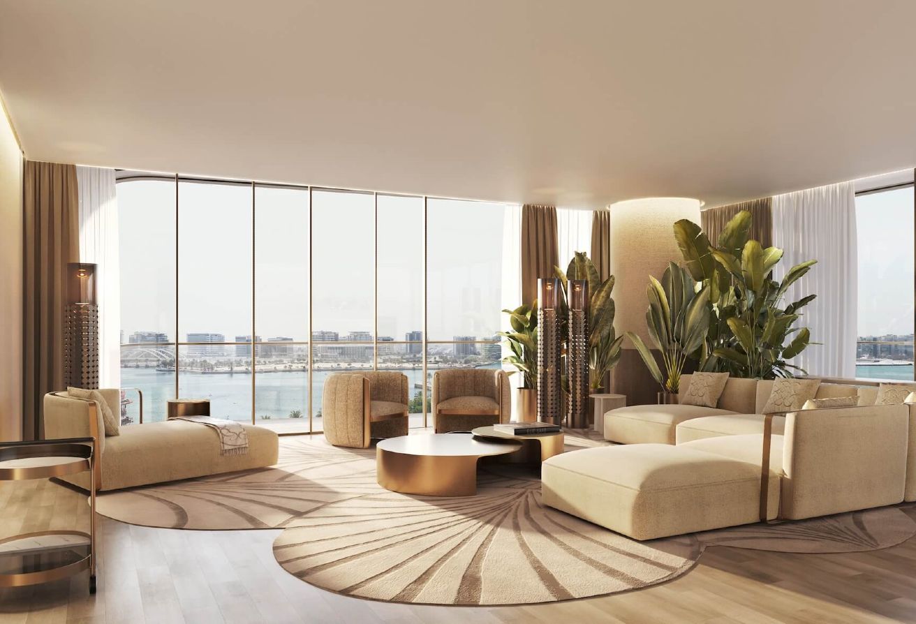 Designer 1-bedroom apartment for sale in Stellar by Elie Saab Yas Island.