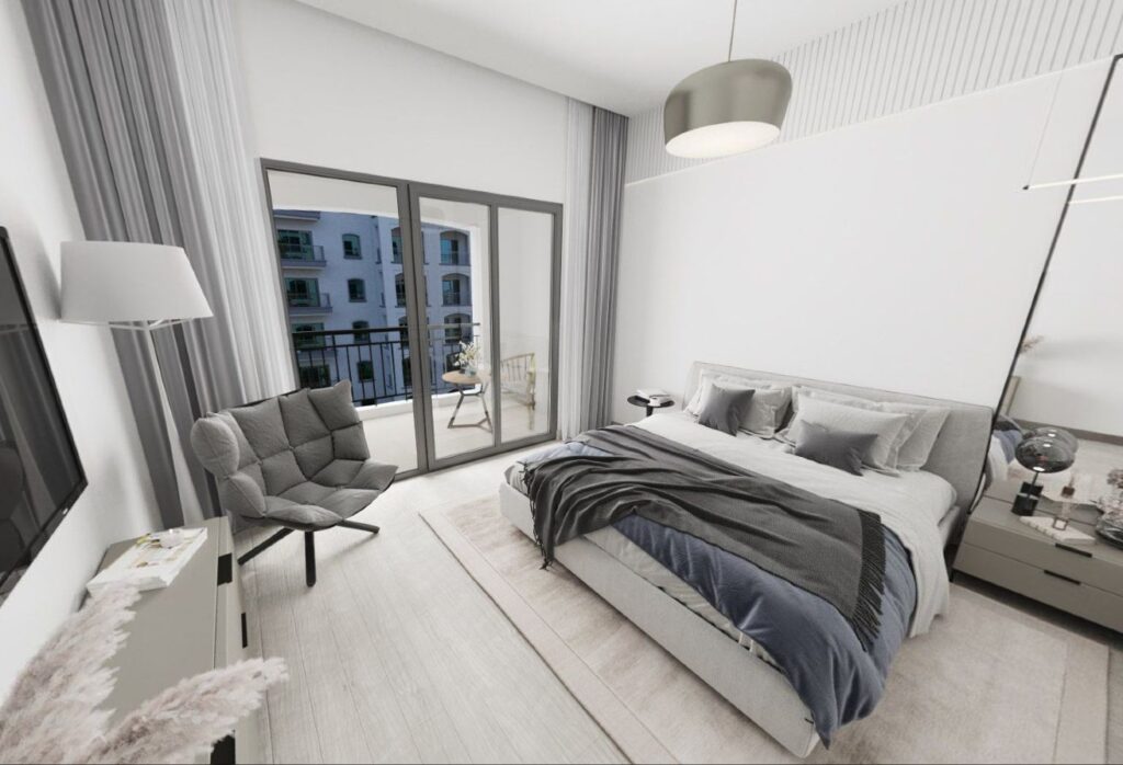 Furnished 2 bedroom apartment with garden and golf views in Views G Yas Golf Collection.