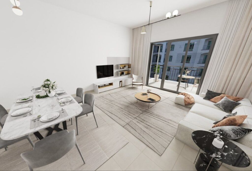 Furnished 2 bedroom apartment with garden and golf views in Views G Yas Golf Collection.