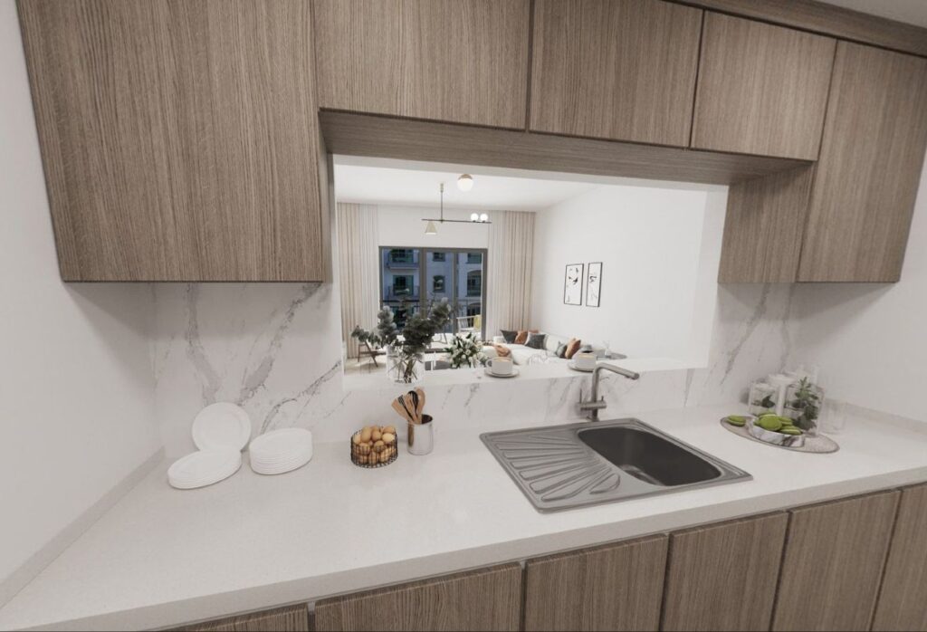 Furnished 2 bedroom apartment with garden and golf views in Views G Yas Golf Collection.