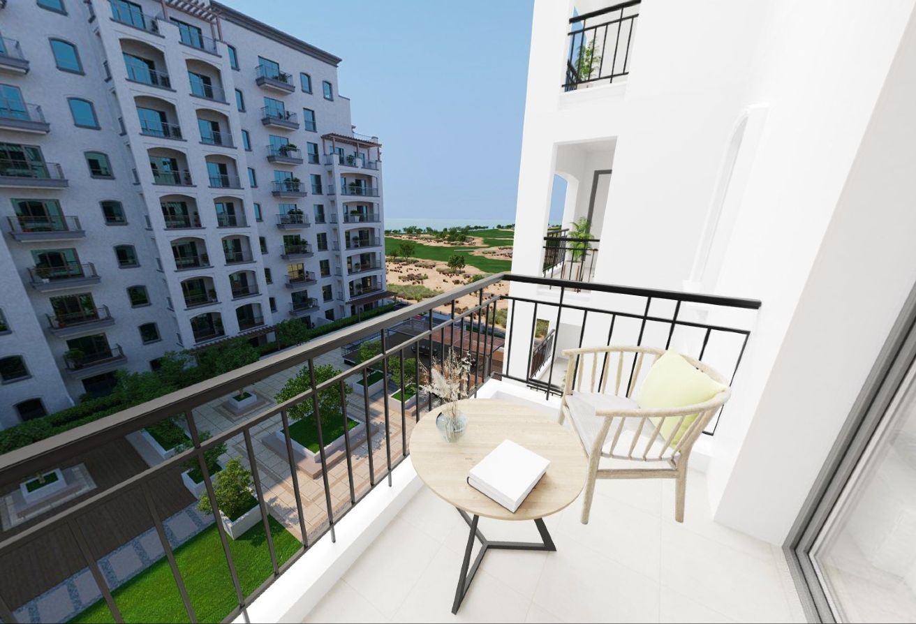 Furnished 2 bedroom apartment with garden and golf views in Views G Yas Golf Collection.