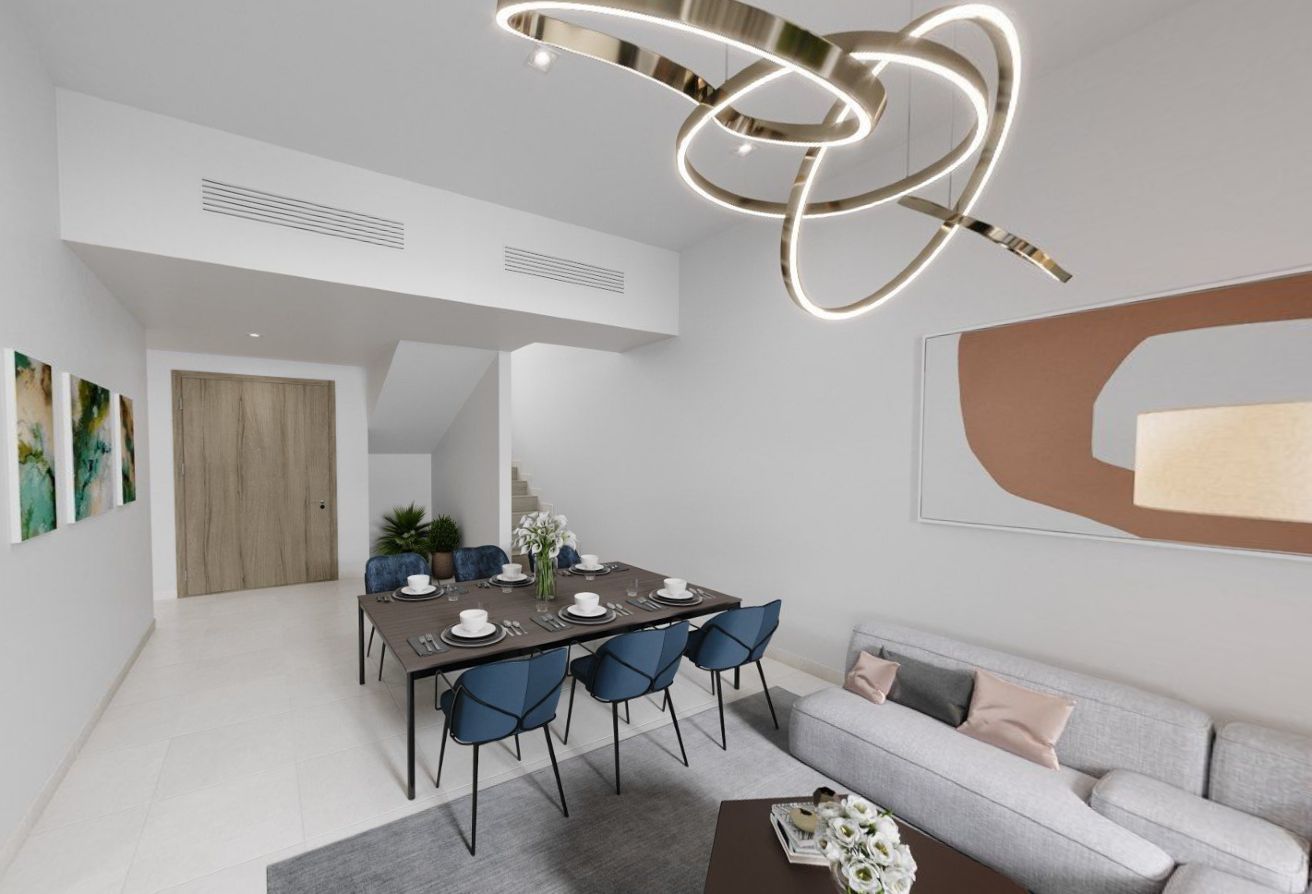 Modern 3-bedroom single-row townhouse in Yas Park Gate Yas Island Abu Dhabi.