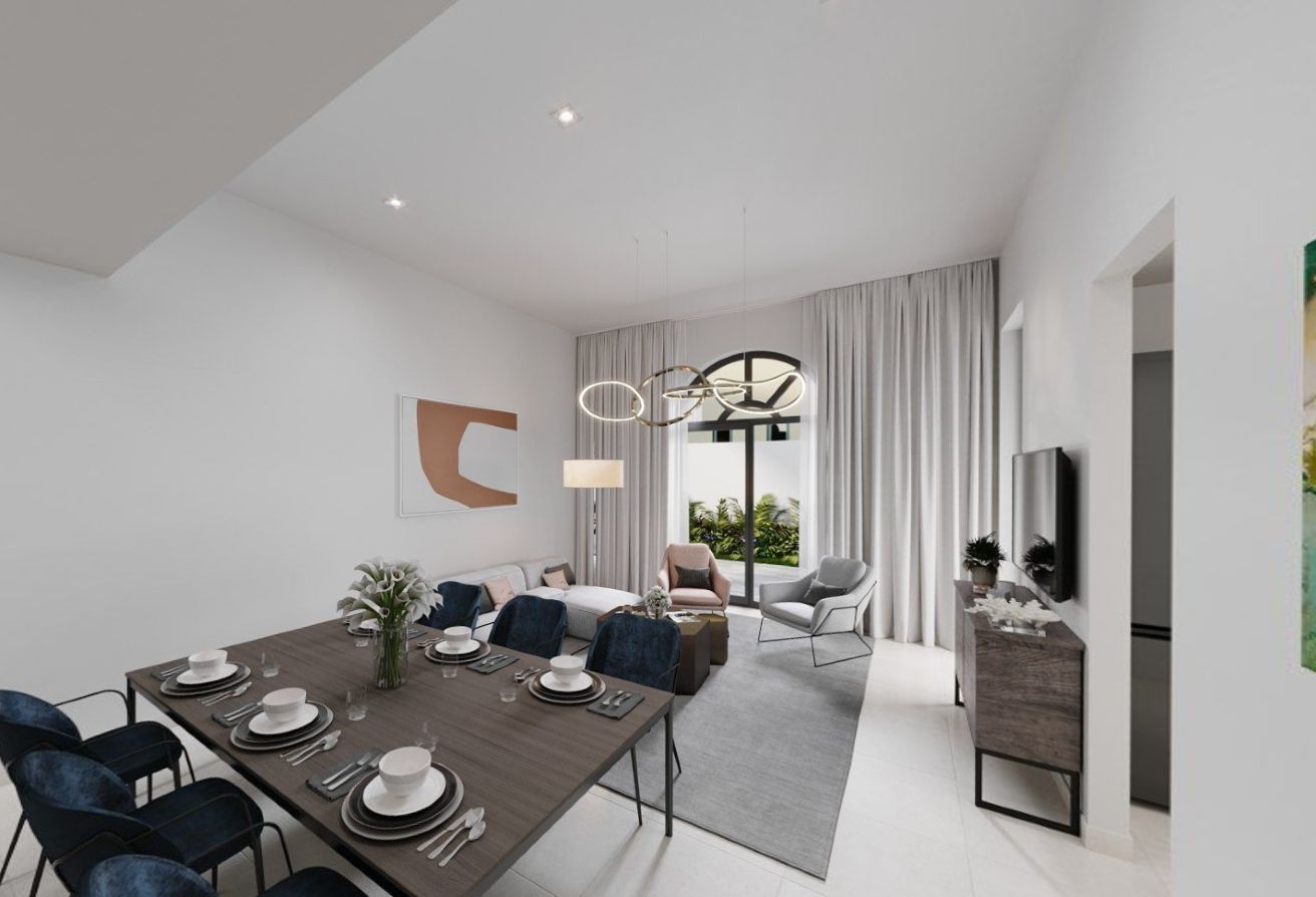 Modern 3-bedroom single-row townhouse in Yas Park Gate Yas Island Abu Dhabi.